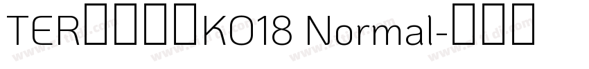 TER第三罗马KO18 Normal字体转换